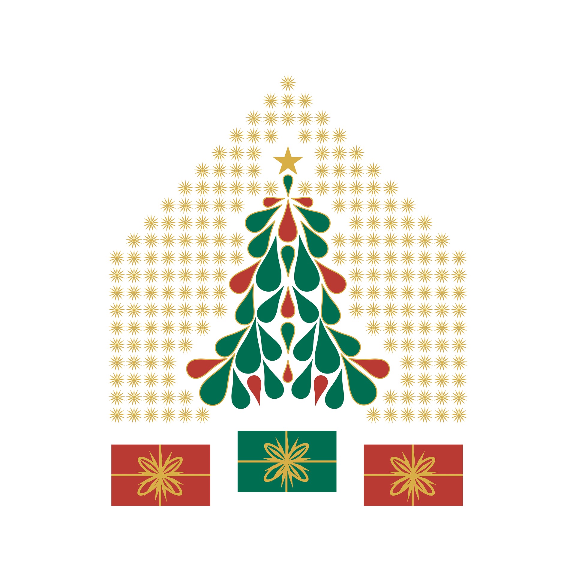 Image of a christmas tree with decorations